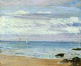 James Abbott McNeill Whistler Blue and Silver Trouville painting